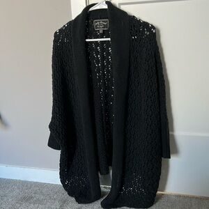 Lucky Brand slouchy crochet cardigan